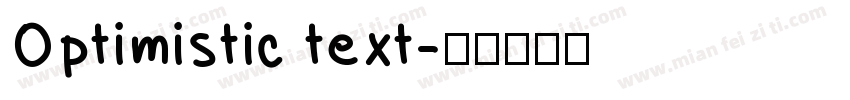 Optimistic text字体转换